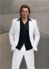 mens white silk suits